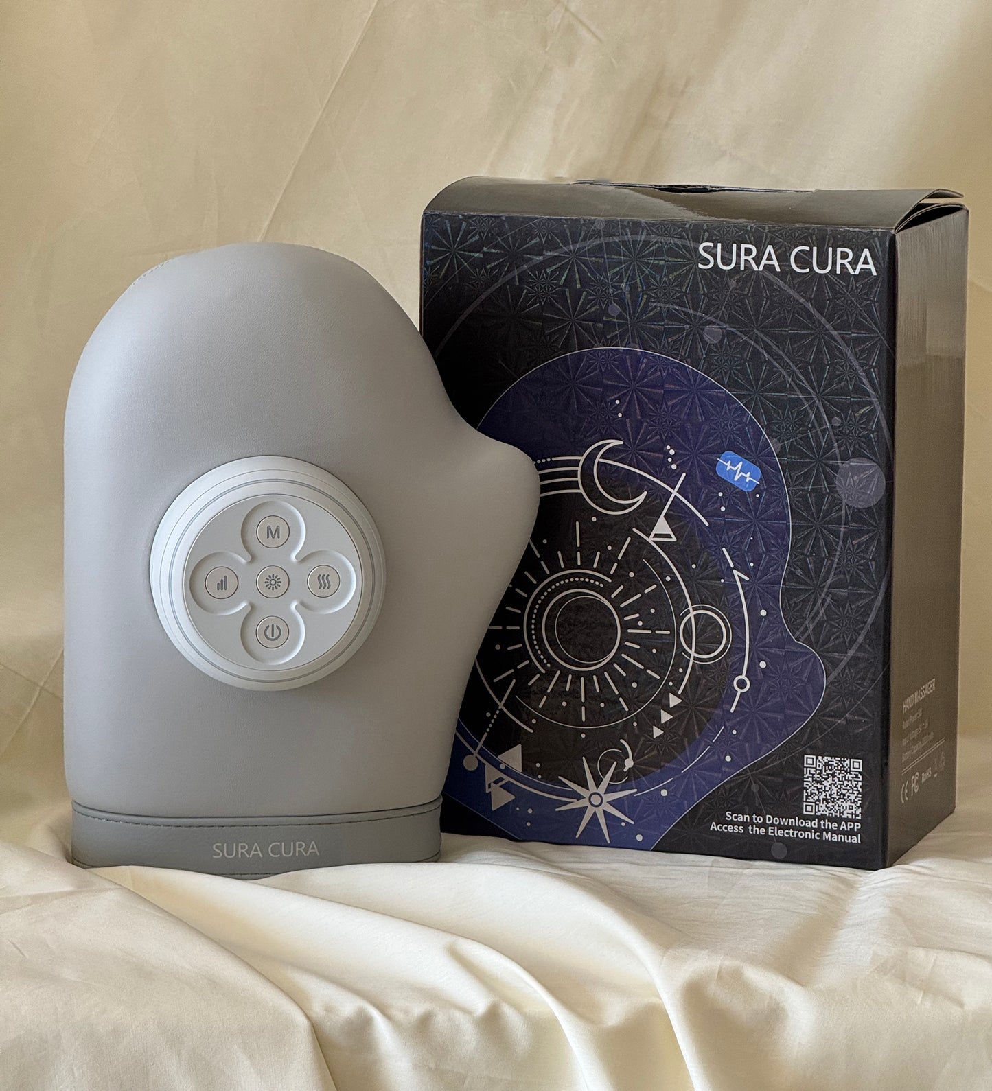 Smart Hand Massager with Heat & App Control